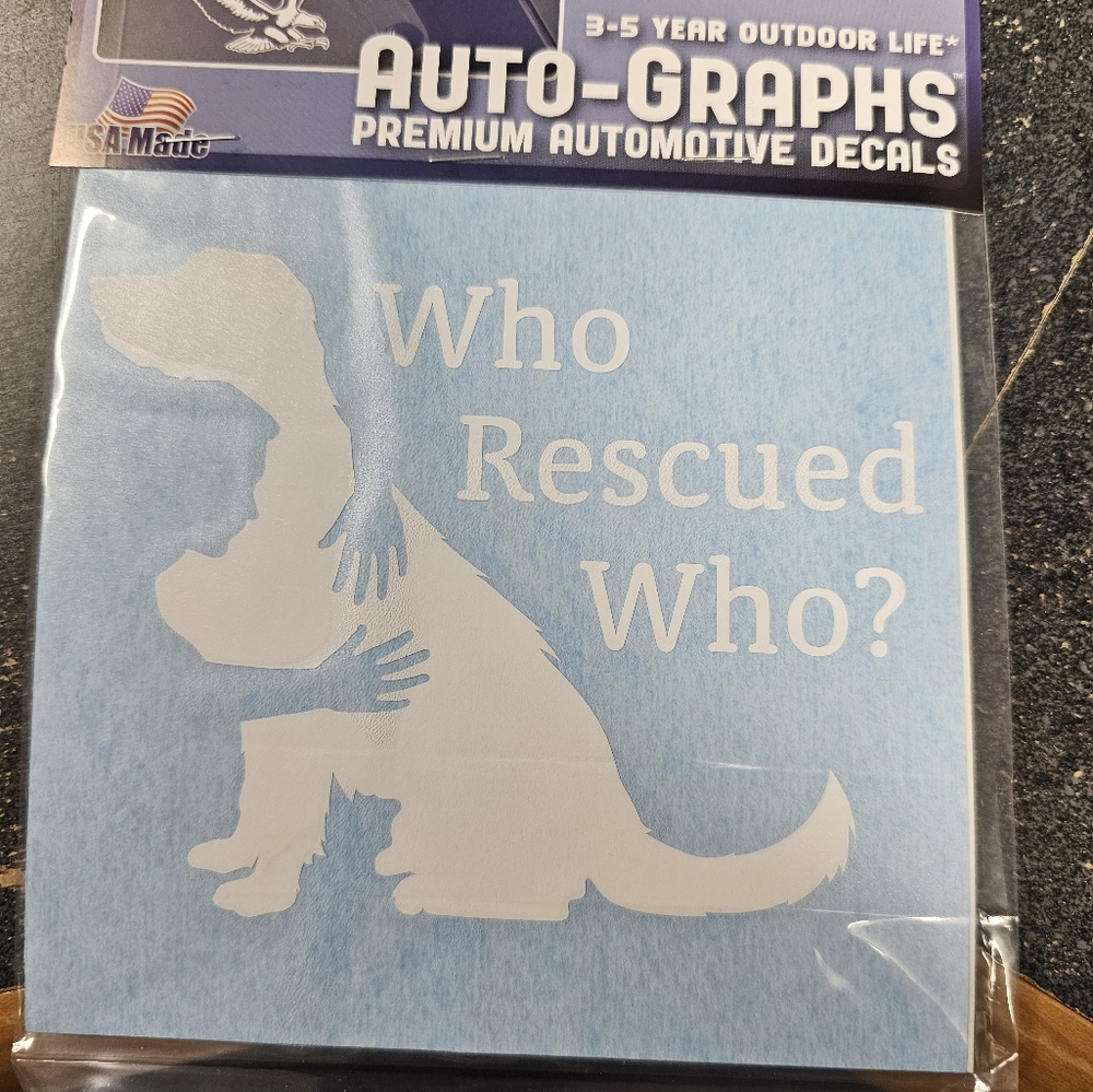 White Dinosaur Car Decal